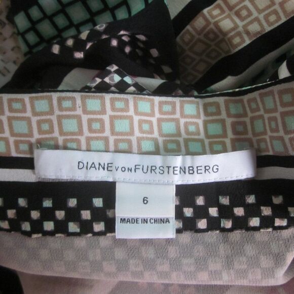 DVF Ruby Silk Dress Size 6 - Picture 3 of 16